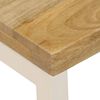 vidaXL Coffee Table 100x50x35 cm Solid Mango Wood and Steel