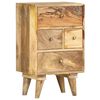vidaXL Bedside Cabinet | Brown | Solid Mango Wood | Medium | Bedside Cabinet