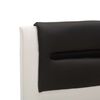 vidaXL Bed Frame White and Black 120 x 200 cm Faux Leather