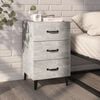 vidaXL Bedside Cabinet Concrete Grey 40x40x66 cm Engineered Wood