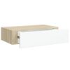 vidaXL Wall Drawer Shelves 2 pcs Oak and White 40x23.5x10cm MDF