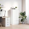 vidaXL Cabinet with Drawer White 55.5x34x119.5 cm Engineered Wood