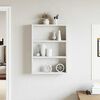 vidaXL Wall Shelf White 43x9x60 cm Engineered Wood