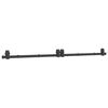 vidaXL Sliding Door Hardware Kit 200 cm Steel Black