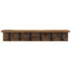 vidaXL Wall-Mounted Coat Rack Old Wood 60 x 10.5 x 10.5 cm