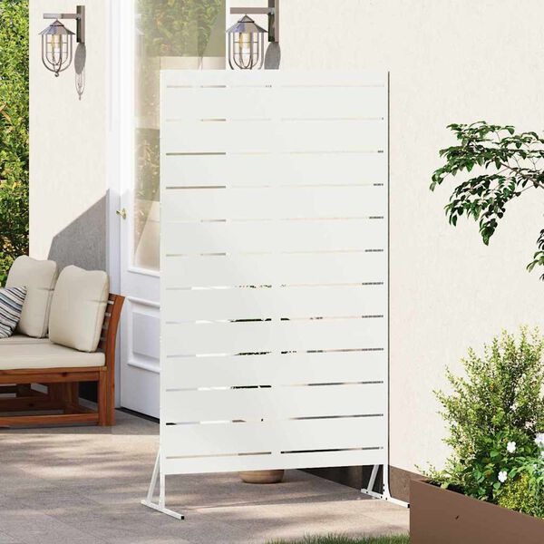 vidaXL Privacy Screen White 100 x 50 x 180 cm Steel