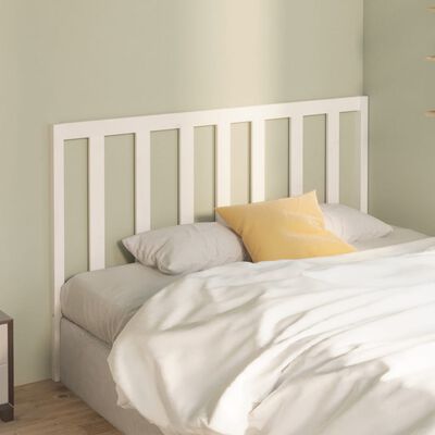 vidaXL Bed Headboard White 166x4x100 cm Solid Wood Pine