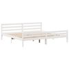 vidaXL Bed Frame without Mattress White 200x200 cm Solid Wood Pine
