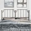 vidaXL Metal Replace Headboard Black 150 cm