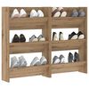 vidaXL Shoe Cabinet 2 pcs Artisan Oak 60 x 18 x 90 cm Engineered Wood