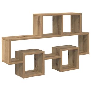 vidaXL Wall Shelf Artisan oak 82 x 15 x 51 cm Engineered wood
