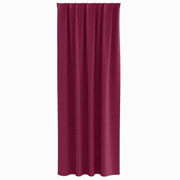 vidaXL Blackout Curtains with Rings 2 pcs Wine Red 225 x 140 cm