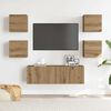 vidaXL 5 Piece TV Cabinet Set Wall-mounted Artisan Oak Engineered Wood