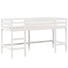 vidaXL Loft Bed with Ladder and Roof without Mattress White 80x200 cm