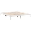 vidaXL Extra Long Bed Frame without Mattress White 200x220 cm Solid Wood Pine
