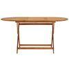 vidaXL Garden Table 160x85x75 cm Solid Acacia Wood