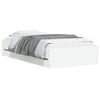 vidaXL Bed Frame with Storage with Drawer White Engineered wood