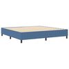 vidaXL Platform Bed Frame Blue 200 x 200 cm Fabric