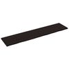 vidaXL Bathroom Countertop Dark Brown 220x50x(2-4) cm Treated Solid Wood