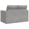 vidaXL Folding Sofa Bed Light Grey 122 x 70 x 60 cm Velvet