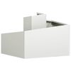 vidaXL Garden Planter White 60 x 60 x 50 cm Cold-rolled Steel