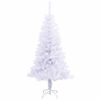 vidaXL Artificial Christmas Tree with Stand White 150 cm PVC and Steel