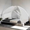 vidaXL Mosquito Net Mongolia with Doors 220 Mesh White 200x150x140 cm