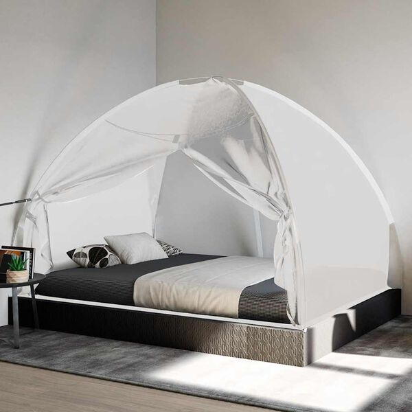 vidaXL Mosquito Net Mongolia with Doors 220 Mesh White 200x150x140 cm