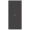 vidaXL Storage Cabinet 2 pcs Black 90 x 40 x 200 cm Steel