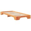 vidaXL Bed Frame Brown 80 x 210 cm Solid Pine Wood