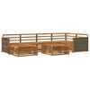 vidaXL Outdoor Sofa Set 7 pcs Natural