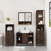 vidaXL 3&nbsp;Piece Bathroom Furniture Set&nbsp;Brown Oak Engineered Wood
