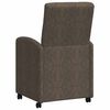 vidaXL Dining Chairs with Wheels 2 pcs Dark grey 57 x 67 x 98 cm