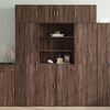vidaXL Highboard Brown Oak 80x42.5x185 cm Engineered Wood