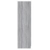 vidaXL Wardrobe Grey Sonoma 80x50x180 cm Engineered Wood