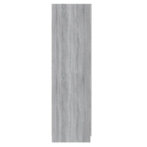 vidaXL Wardrobe Grey Sonoma 80x50x180 cm Engineered Wood