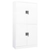 vidaXL Office Cabinet White 90x40x180 cm Steel