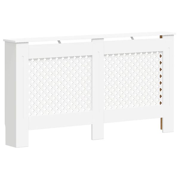 vidaXL Radiator Cover White 152x19x81.5 cm MDF