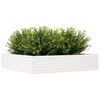 vidaXL Garden Planter White 110x110x23 cm Solid Wood Pine