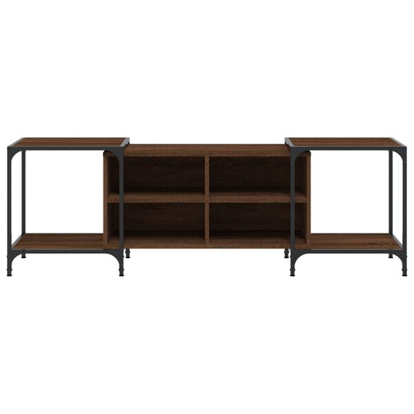 vidaXL TV Cabinet Brown Oak 153x37x50 cm Engineered Wood