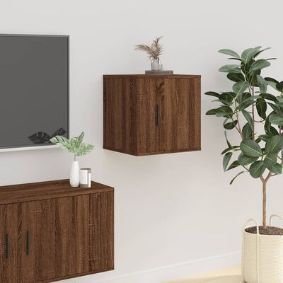 vidaXL Wall Mounted TV Cabinets 2 pcs Brown Oak 40x34.5x40 cm
