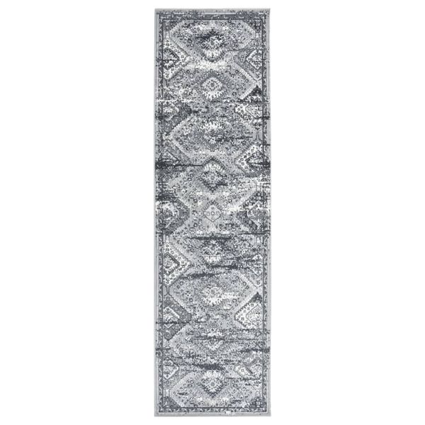 vidaXL Runner Rug BCF Oriental Grey 100x350 cm