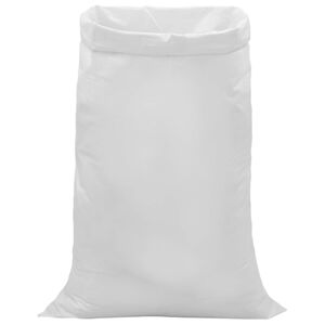 vidaXL Woven Sacks 50 pcs White 100 x 150 cm PP