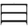 vidaXL Console Table Black oak 100 x 22.5 x 75 cm Engineered Wood