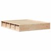 vidaXL Bed Frame Brown 160 x 200 cm Solid Pine Wood