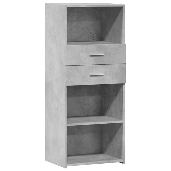 vidaXL Highboard Concrete Grey 50x42.5x124 cm Engineered Wood