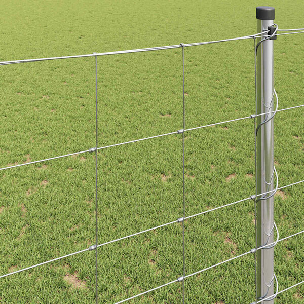 vidaXL Field Fence Silver 50 x 1.2 m Galvanised steel