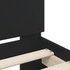 vidaXL Bed Frame without Mattress Black 140x190 cm