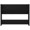 vidaXL Wall Shoe Cabinet Black 80x18x60 cm Engineered Wood