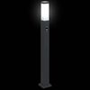 vidaXL Bollard Lights with Sensor 3 pcs 80 cm Black IP44